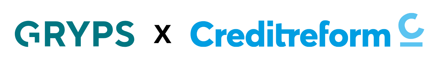 Logos von Gryps und Creditreform